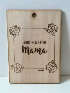 houten kaart mama
