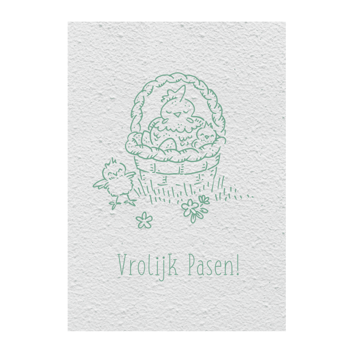 groeikaart Vrolijk Pasen