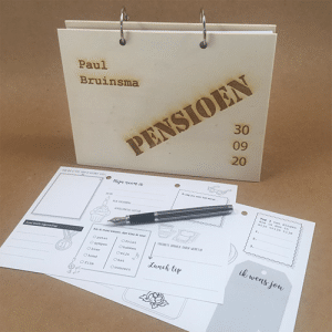 afscheidsboek pensioen