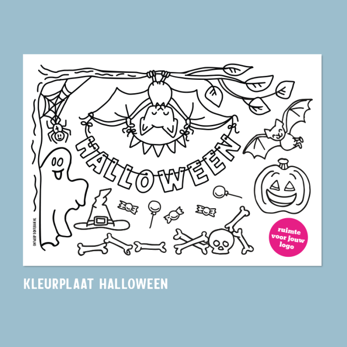 kleurplaat halloween